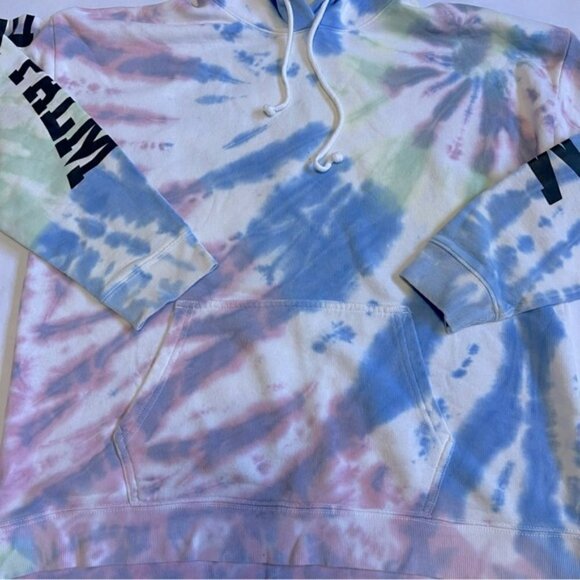 TNA Rainbow 1984 Tie Dye Hooded Sweatshirt US M - Picture 3 of 9